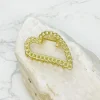 Gold Chain Heart Claw Clip - Image 2